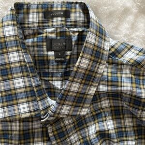J. Crew Men's Blue Plaid Shirt